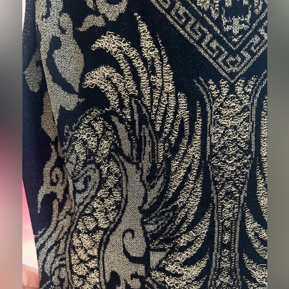 Roberto Cavalli Mini Wood Dress with Gold Lining - Picture 2 of 7